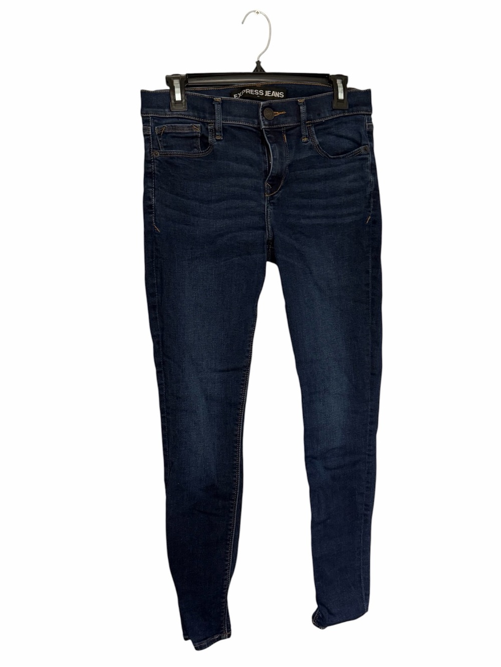 Dark Blue Women’s Skinny Jeans - Stretch Denim Size 8